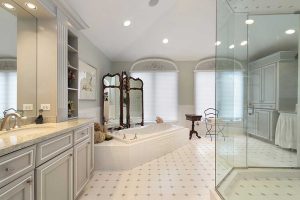 Master bath in luxury home